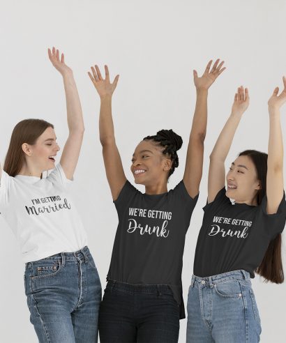 Poklon za vjenčanje Majica za djevojačku Getting Married, crni tisak