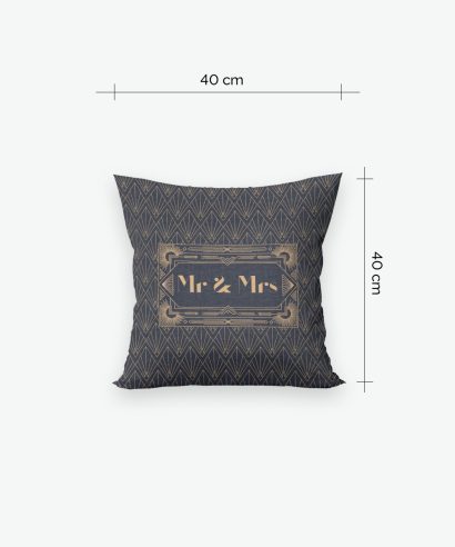 Poklon za vjenčanje Ukrasni jastuk The Great Gatsby 03, 40x40 cm