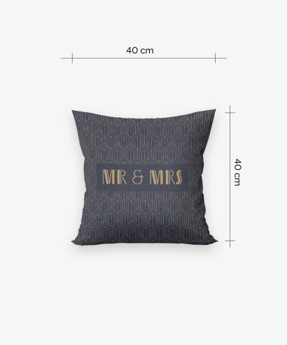 Poklon za vjenčanje Ukrasni jastuk The Great Gatsby 01, 40x40 cm