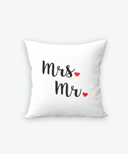 Poklon za vjenčanje Ukrasni jastuk Mrs&Mr