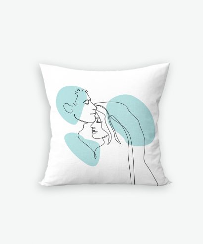 Poklon za vjenčanje Ukrasni jastuk Princeza, zeleni tisak