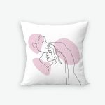 Poklon za vjenčanje Ukrasni jastuk Princeza, rozi tisak