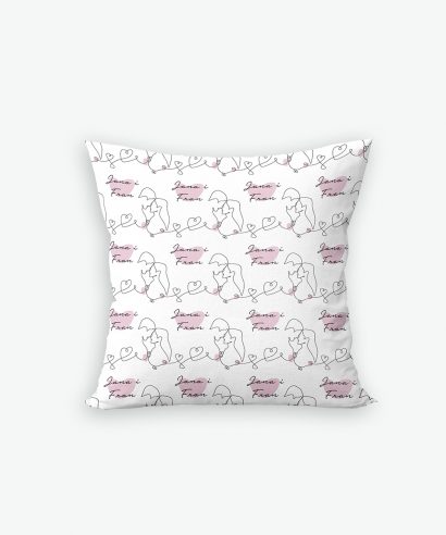 Poklon za vjenčanje Ukrasni jastuk Love, rozi tisak