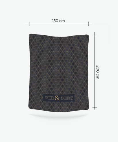 Poklon za vjenčanje Velika ukrasna deka Great Gatsby, 150x200 cm