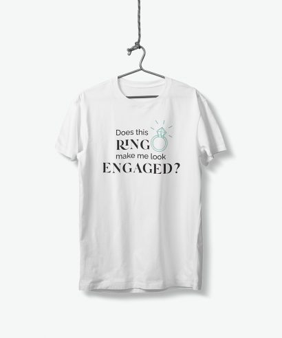 Poklon za vjenčanje Majica za djevojačku Engaged, zeleni tisak