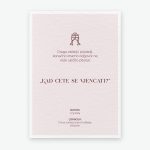 Pozivnica za vjenčanje Kad će vjenčanje