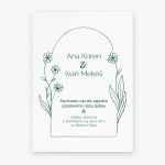 Pozivnica za vjenčanje Floral