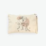 Poklon za vjenčanje Kozmetička torbica Just Married, bež tisak