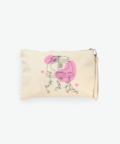 Poklon za vjenčanje Kozmetička torbica Just Married, rozi tisak