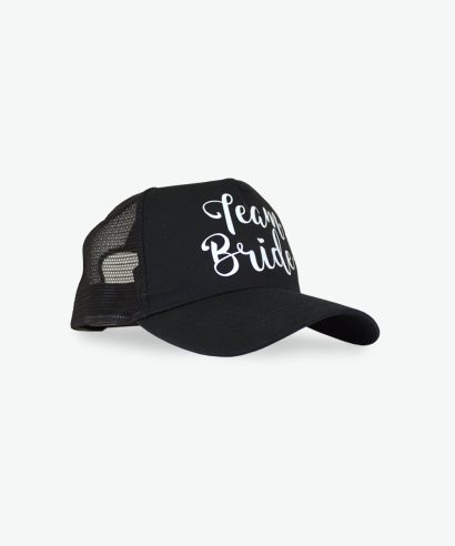 Poklon za vjenčanje Crna šilterica Team Bride, bijeli tisak