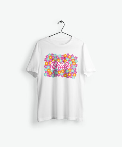 Majica kratkih rukava Bride cvjetna bijela