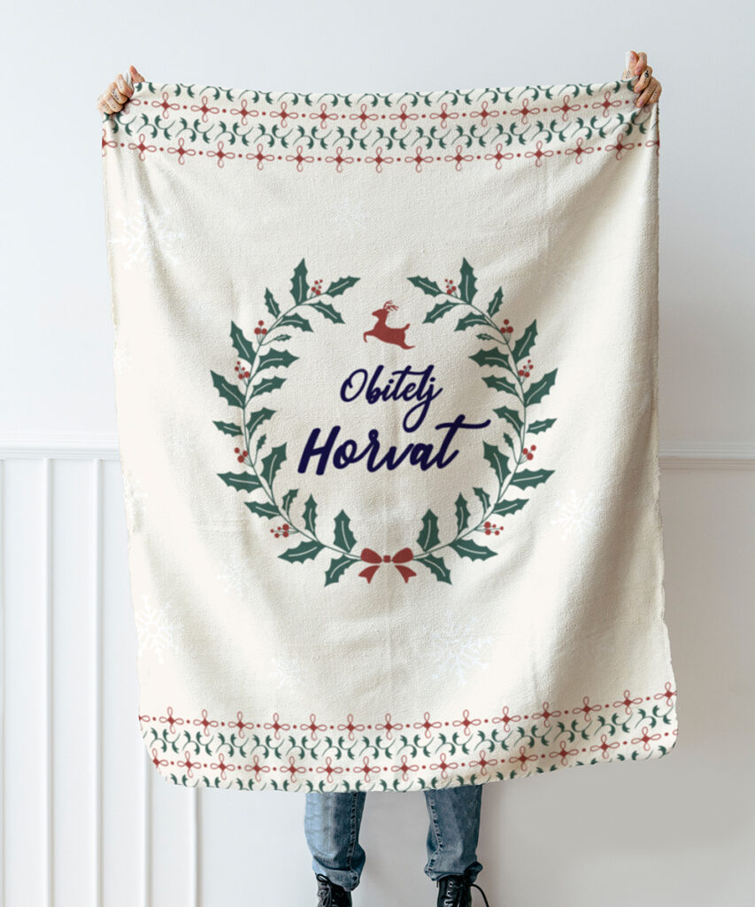 Poklon za vjenčanje Personalizirana deka, Our Family