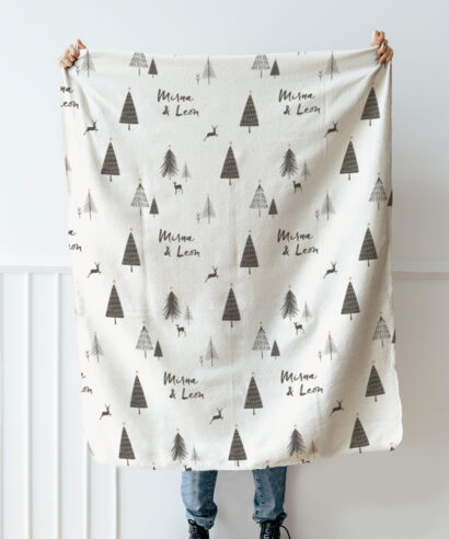 Poklon za vjenčanje Mala ukrasna deka Frosty Forest, Naruči na Princeza.hr internet trgovini!