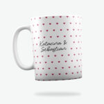 Šalica srčeka Love Us - bijela