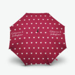 Kišobran za vjenčanje Raining Hearts u crvenoj