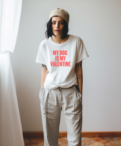 Ženska majica My dog is my Valentine