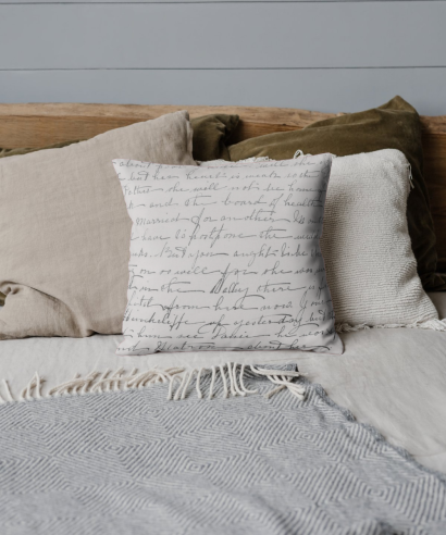 Ukrasni jastuk Tvoje pismo u interijeru