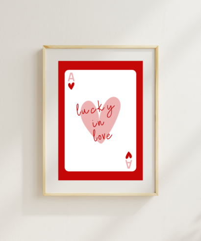 Plakat "Lucky in love"