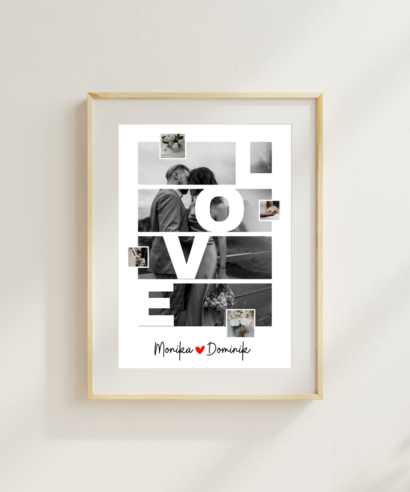 Plakat "LOVE" za poklon