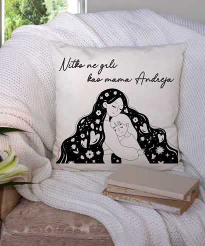 Personalizirani jastuk Nitko ne grli kao mama u prostoru