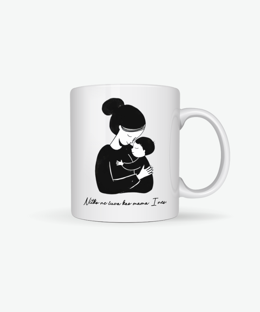 Personalizirana šalica Nitko ne čuva kao mama