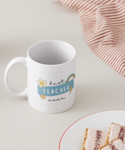 Šalica "Best teacher ever" - poklon za učiteljicu