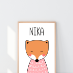 Personalizirani plakat "Lisica Nika"