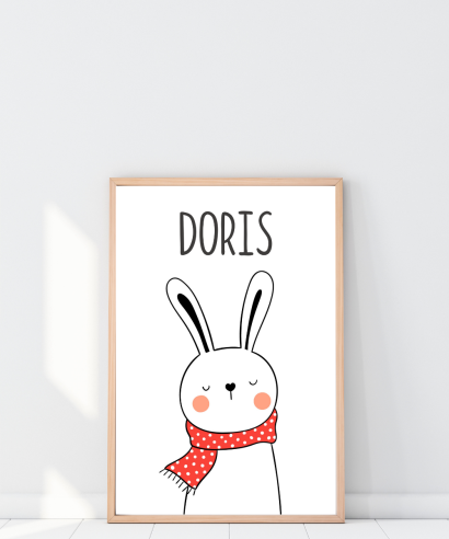 Personalizirani plakat "Zečica Doris"