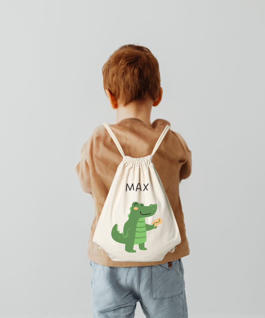 Platneni ruksak za djecu "Krokodil"