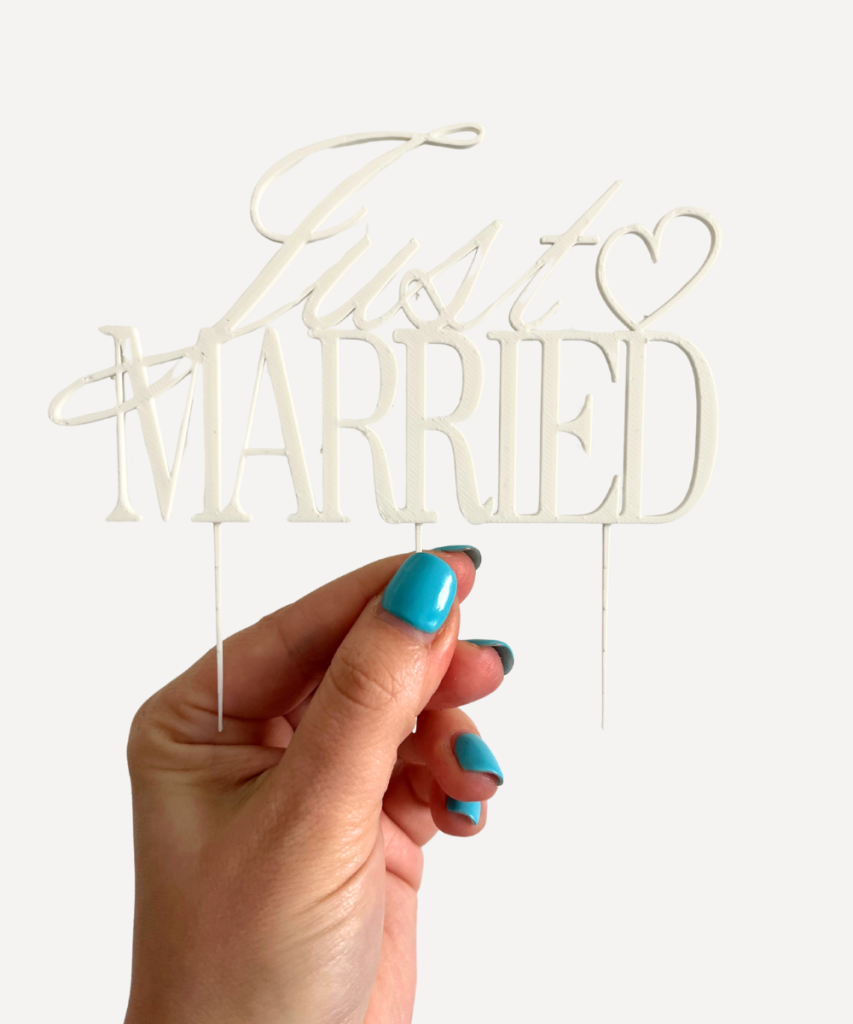 Toper za vjenčanu tortu "Elegant"