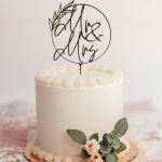 Toper za vjenčanu tortu "Mr&Mrs"