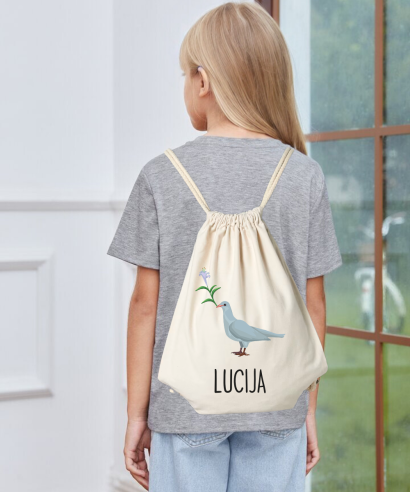 Personalizirani ruksak za djecu "Golubica"