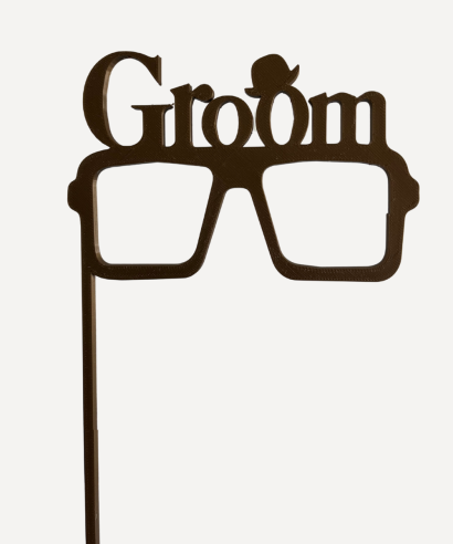 Toper za tortu ili rekvizit za fotografiranje "Groom"