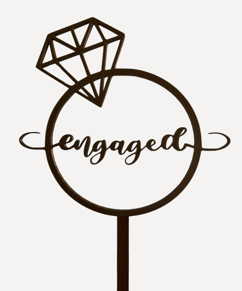 Toper za tortu ili fotografiranje "Engaged"