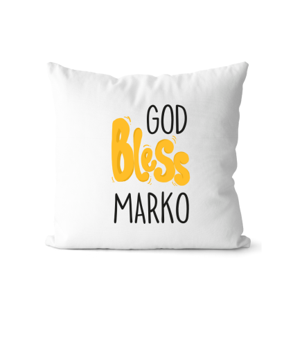 Personalizirani jastuk "God bless you" - Savršen poklon za Svetu pričest ili Svetu potvrdu