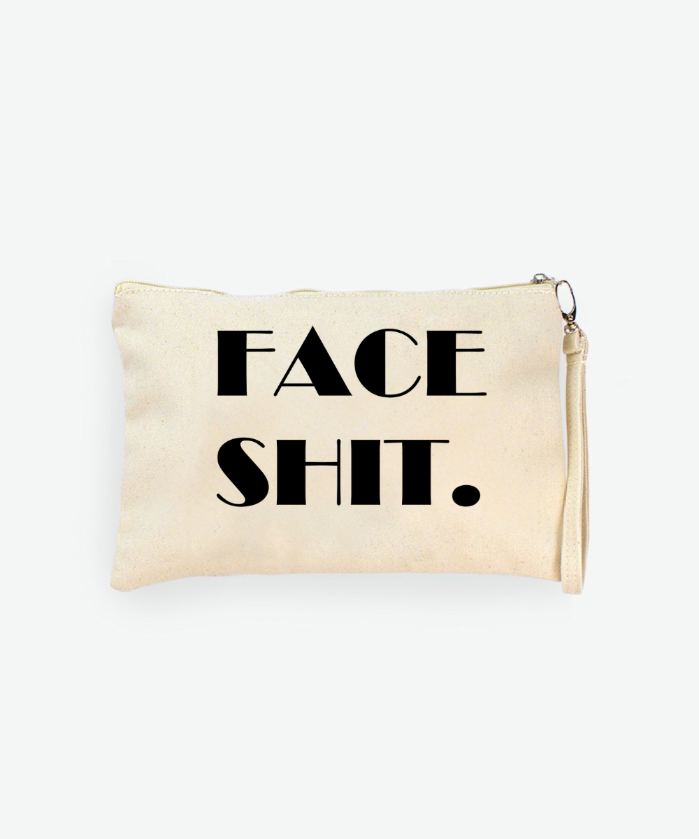 Kozmetička torbica za šminku 'FACE SHIT Kozmetička torbica za šminku 'FACE SHIT