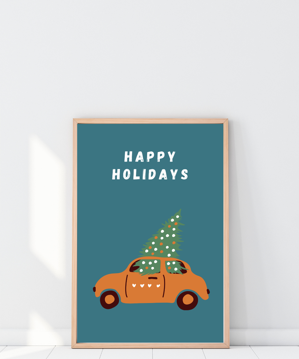 Božićni plakat Vozimo drvce - Princeza.hr Božićni plakat Vozimo drvce - Princeza.hr