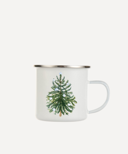 Emajlirani lončić "Božićna jelka"