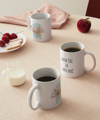 Personalizirana šalica "Ježić spavalica" Princeza.hr