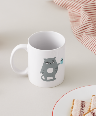 Šalica "Mrzovoljna mačka" Princeza.hr