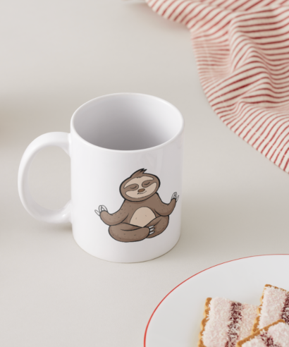 Šalica "Lenjivac meditira" Princeza.hr