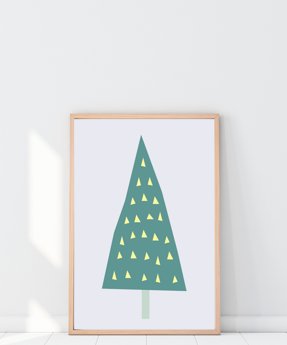 Set plakata "Holly Jolly" - bor Set plakata "Holly Jolly" - bor