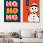 Set božićnih plakata "HOHOHOliday"