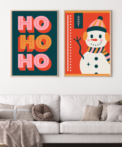 Set božićnih plakata "HOHOHOliday"