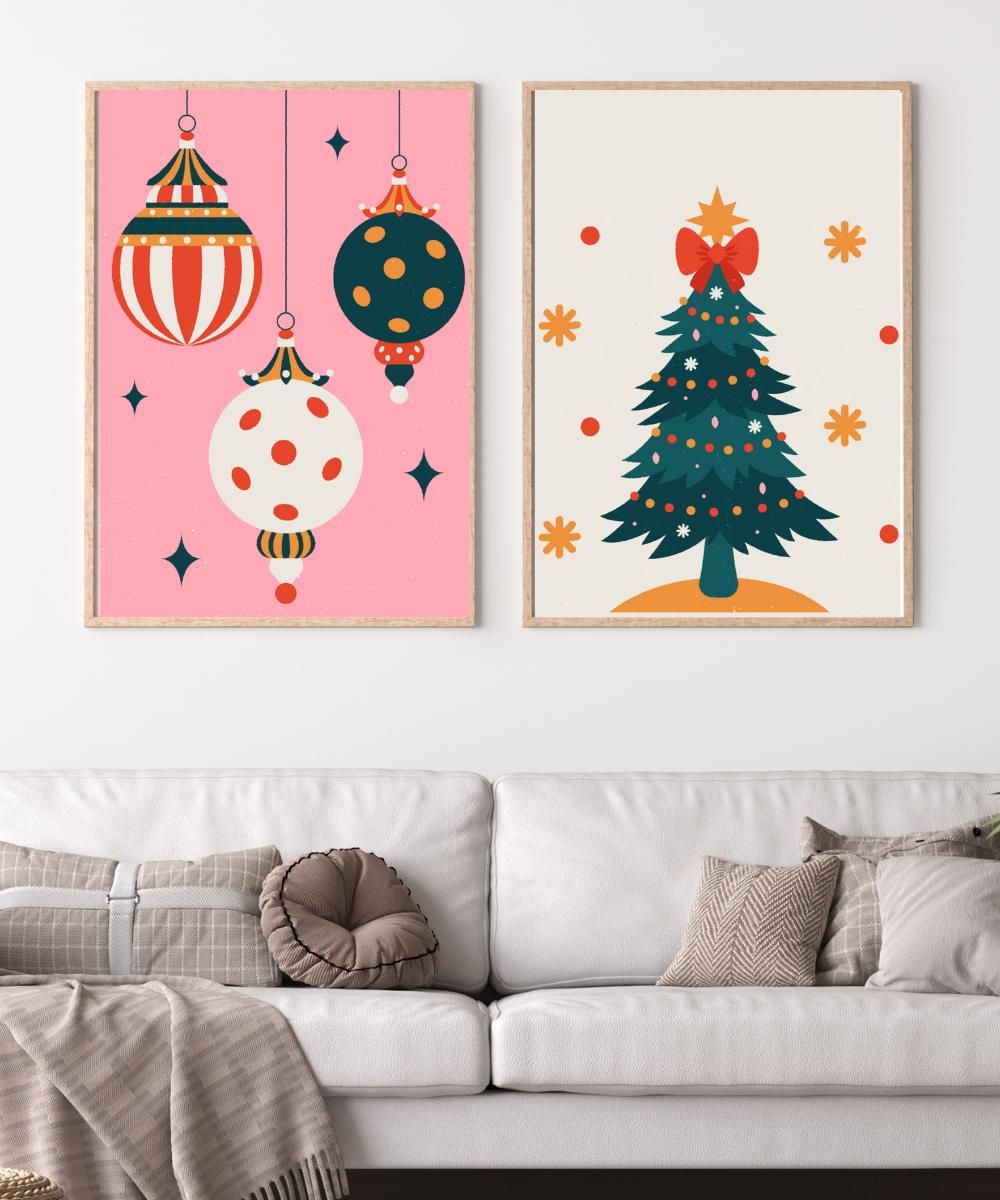 Set božićnih plakata "Šareni Božić" Set božićnih plakata "Šareni Božić"