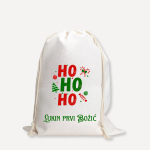 Platnena vreća za poklone "HOHOHO prvi Božić"