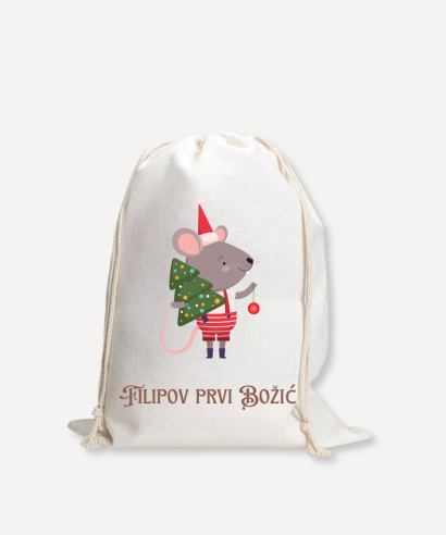 Platnena vrećiza za poklone - Miško Božićko