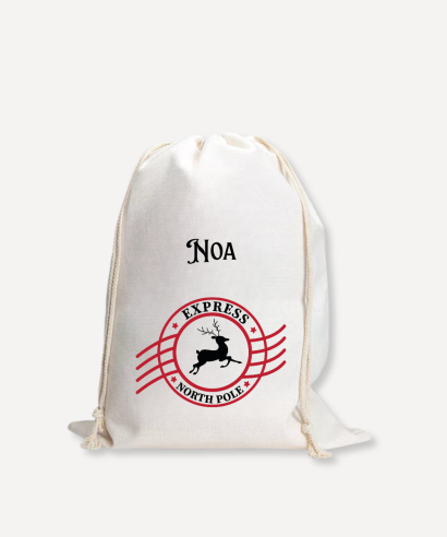 Platnena vrećiza za poklone - Express North Pole
